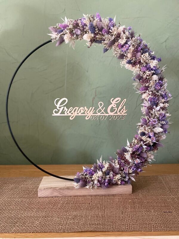 Flowerhoop Angele Gepersonaliseerd  + datum