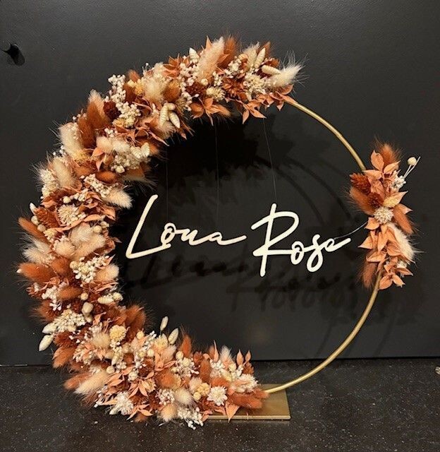 Flowerhoop Terracotta Gepersonaliseerd
