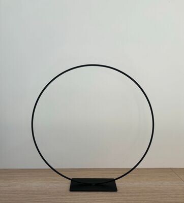 Cirkel 30 cm met Metalen voet (zwart)