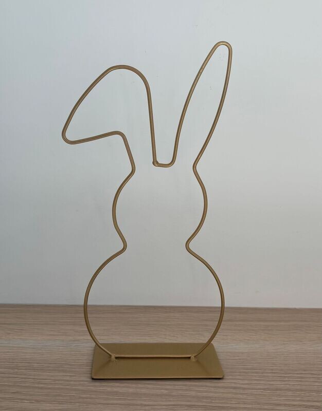 Konijn 40 cm    Kleur Goud