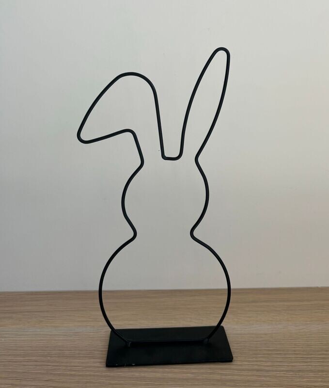 Konijn 50 cm    Kleur Zwart