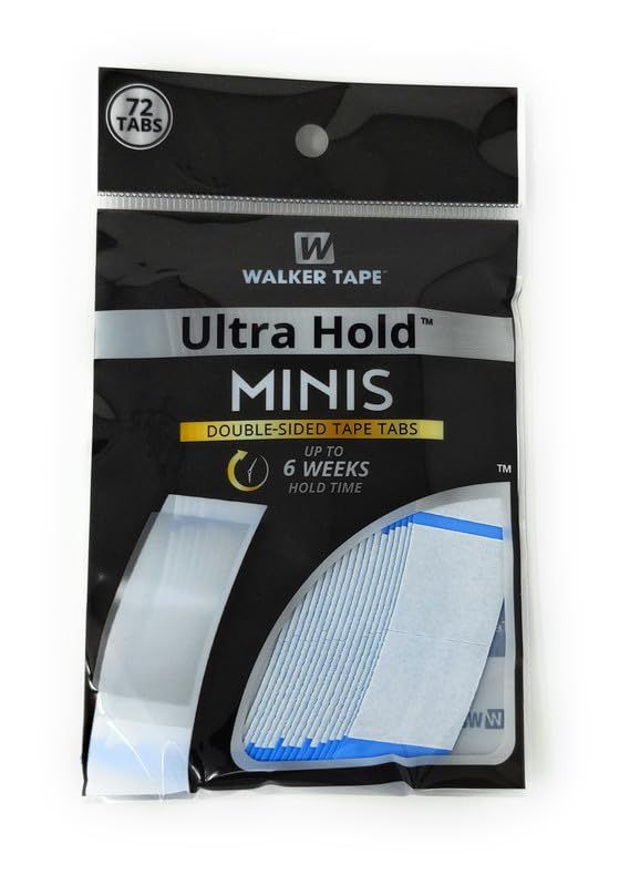 Walker Tape - Ultra Hold Mini Hair Piece and Wig Tape - 72 pc Pack