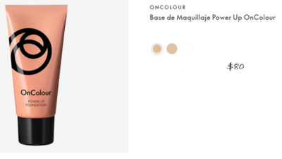 Base maquillaje oncolour