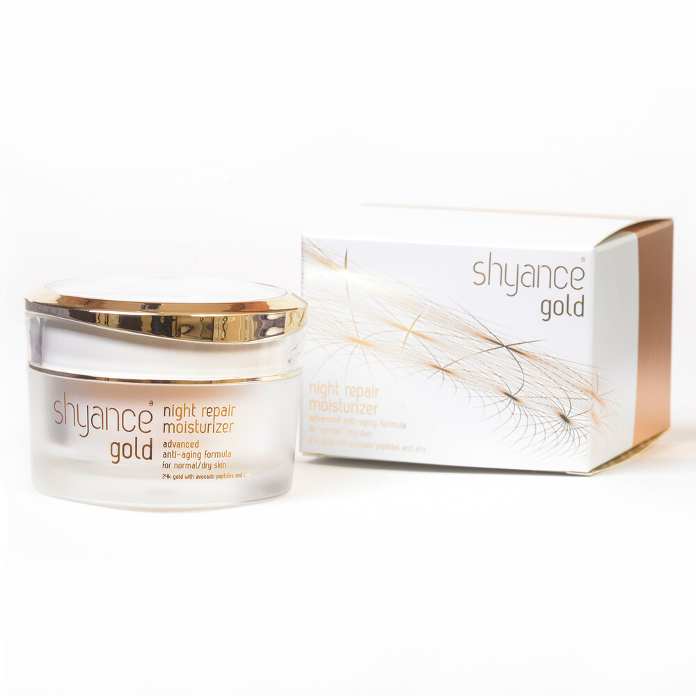 NIGHT REPAIR MOISTURIZER | 24 KARAT GOLD ADVANCED ANTI-AGING WITH AHA