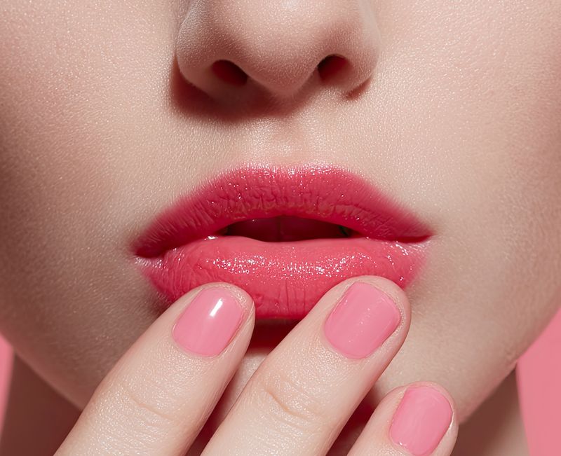 The original Shy Aloe Color Changing Lipstick #13 Changes to Golden Pink