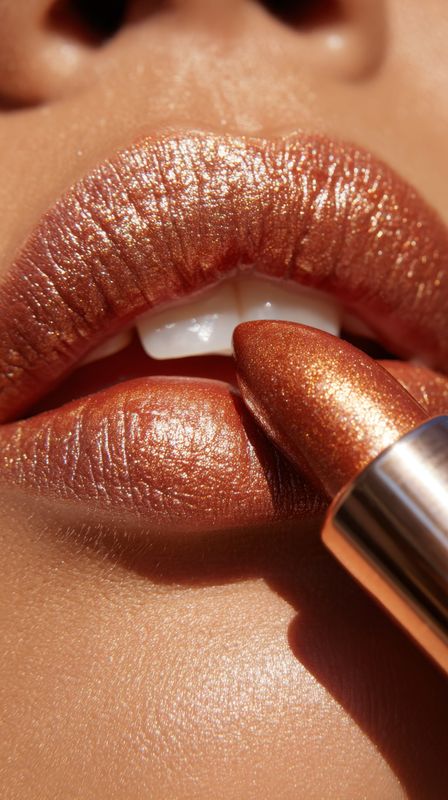 The original Shy Aloe Fashion Lipstick #07 Perfect Bronze