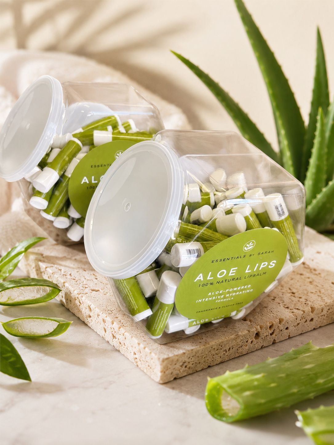 ALOE LIPBALM FILLED DISPLAY