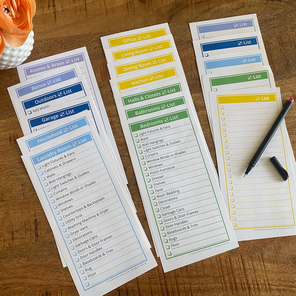 Store Room Collection Checklist Cleaning Checklists, Room by Room (customizable) | Store ...
