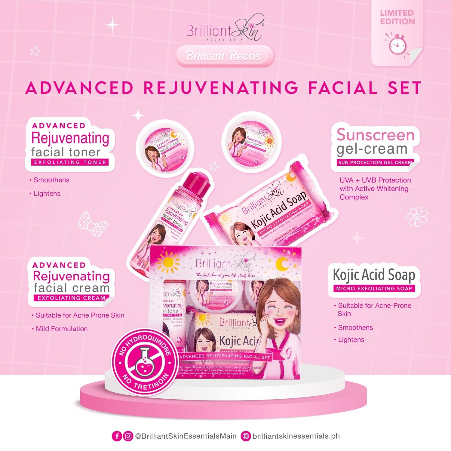 Brilliant Skin Advanced Rejuvenating Facial Set
