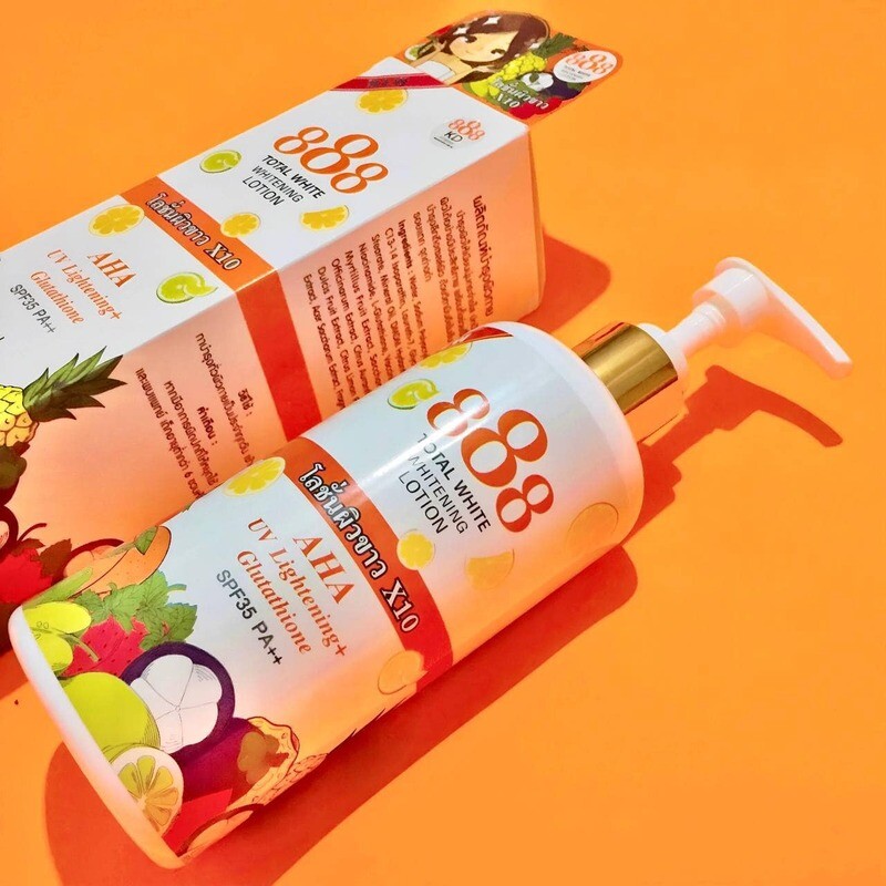 888 Total Whitening Lotion AHA UV lightening+ Glutathione SPF35 PA+++
