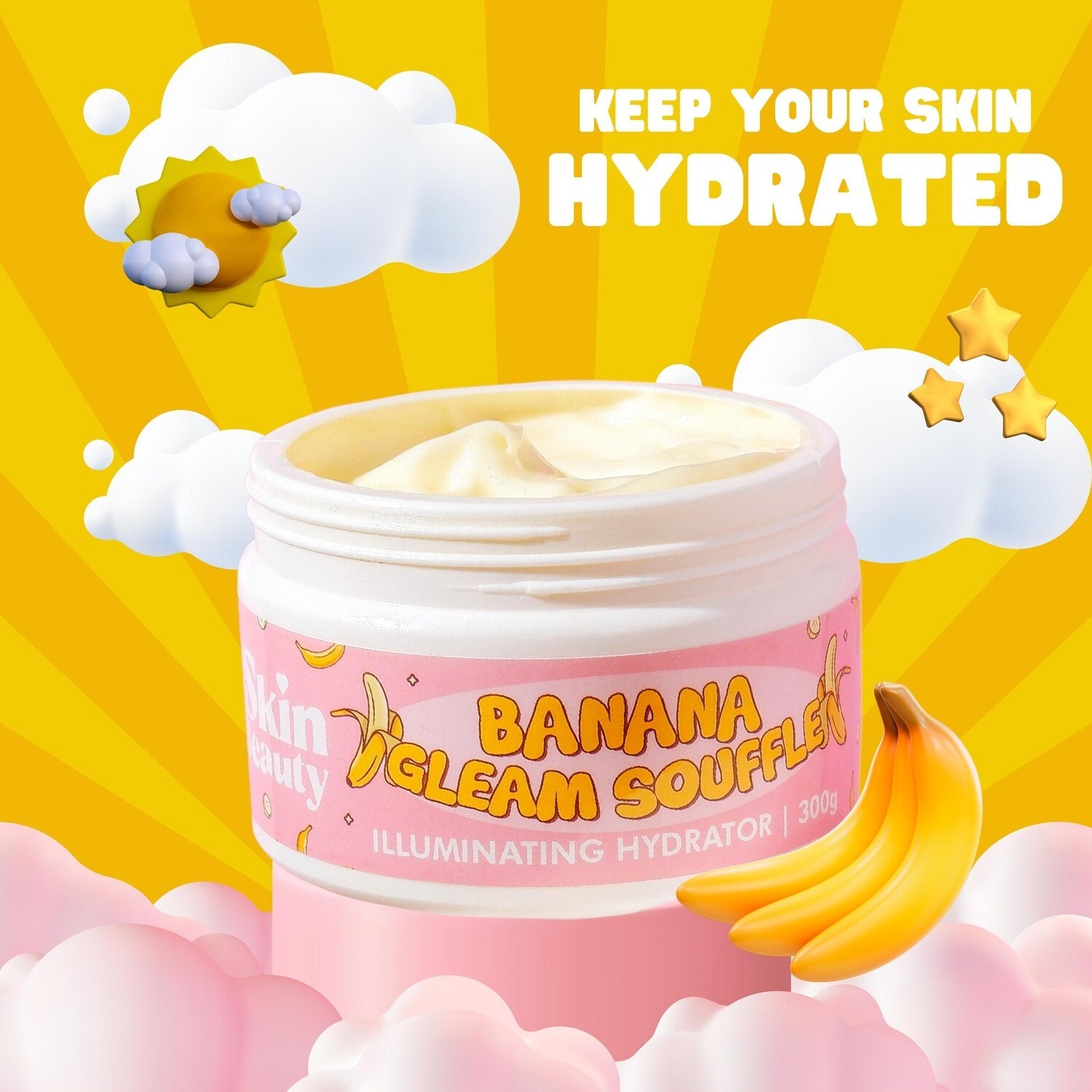 JSkin Beauty Cosmetics &amp; Skin Care Banana Gleam Souffle