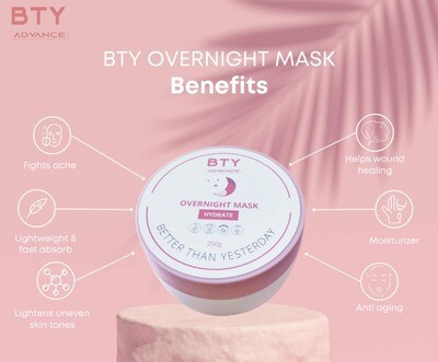 BTY Advance Overnight Mask 250g | La Belleza AU Skin & Wellness