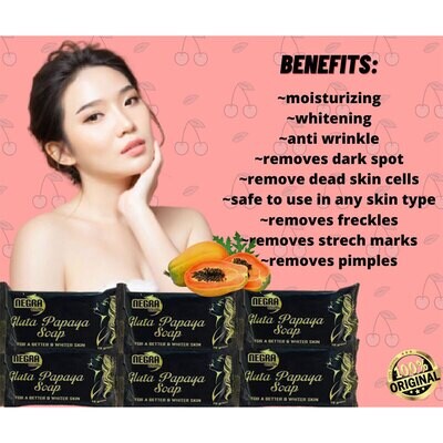 3PCS Negra Ultima Gluta Papaya Soap