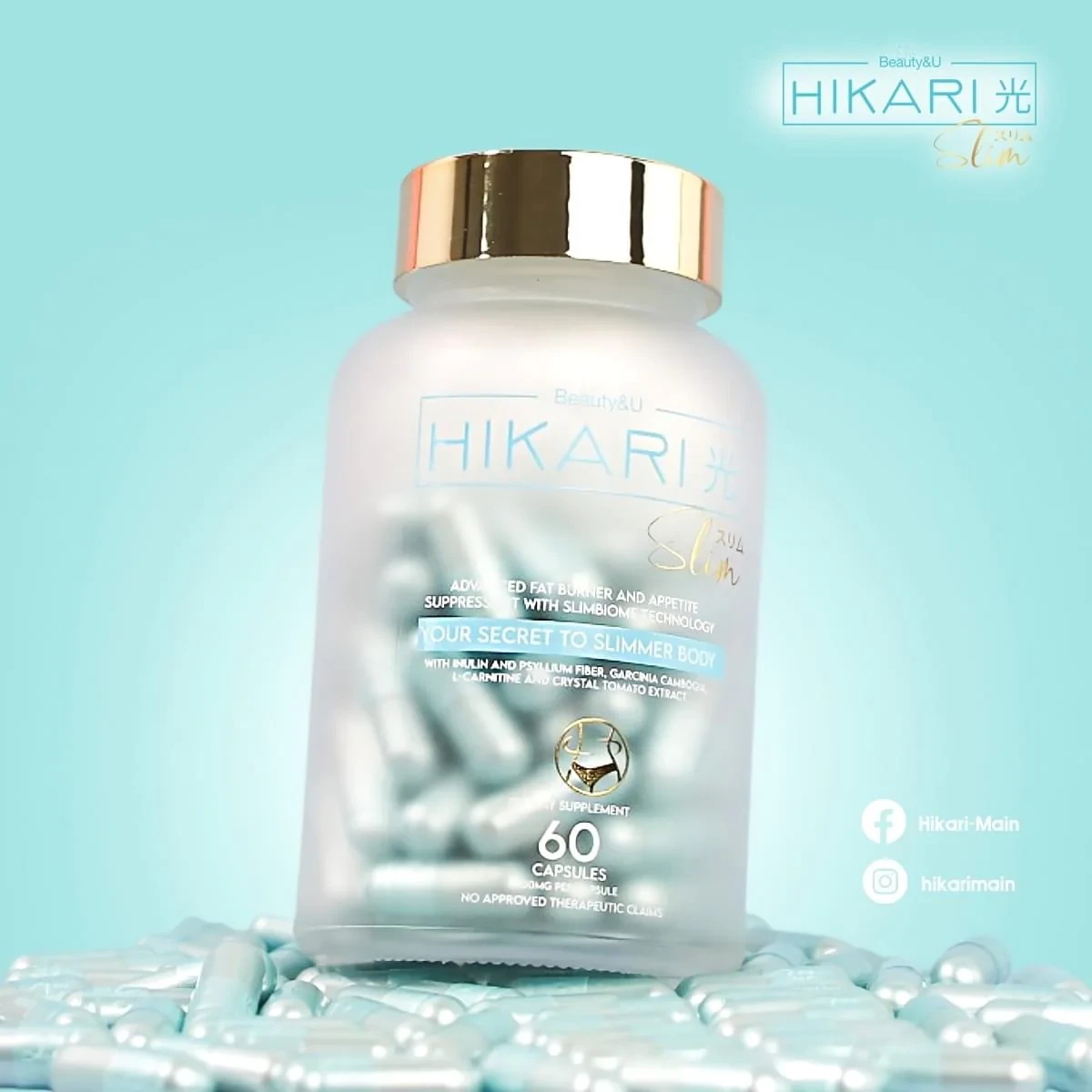 Beauty&amp;U Hikari Slim - 60 Caps