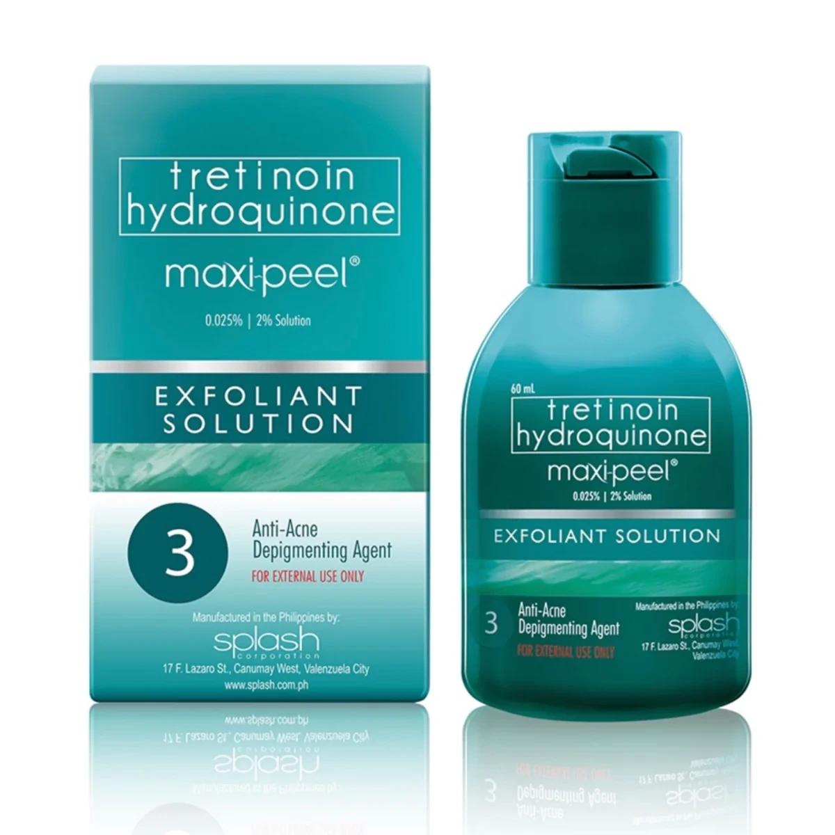 MaxiPeel Skin Exfoliant, No.3 (60ml) with freebies