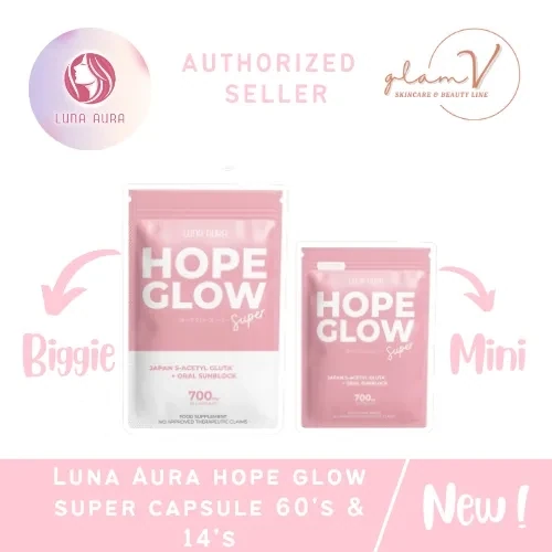 is it ok to take glutathione with vitamin c Luna Aura Hope Glow Light 500mg - 30 Capsules main image 0