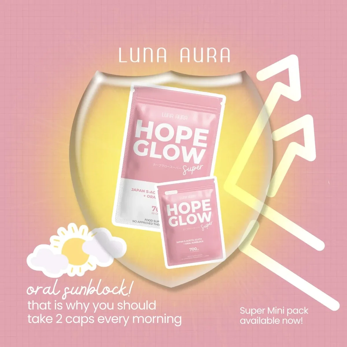 luna aura advanced glutathione Hope Glow Skin Pro, 30 Capsules : Health & Household Luna Aura HOPE GLOW Skin
