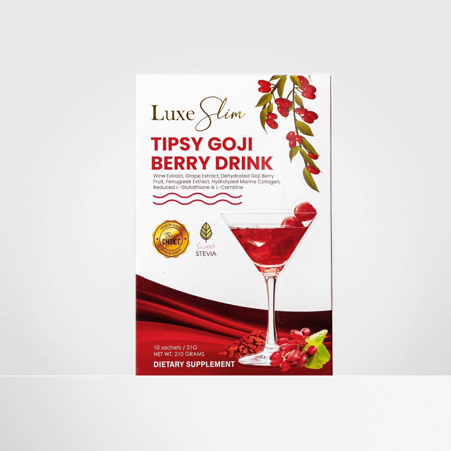 ​Luxe Slim TIipsy Goji Berry Drink Beauty Juice 10 Sachets - 210g