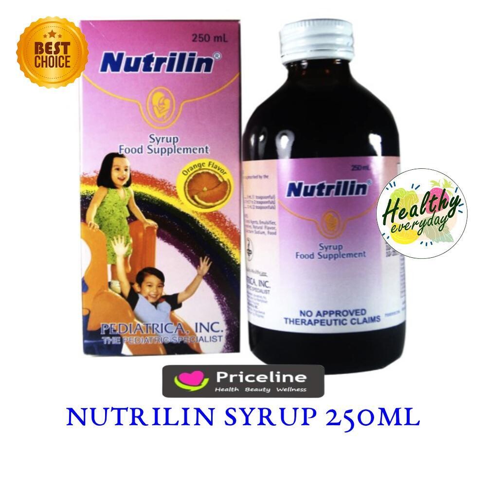 Nutrilin (Multivitamins + Minerals) Syrup (Age 2-12) 250mL - ORANGE