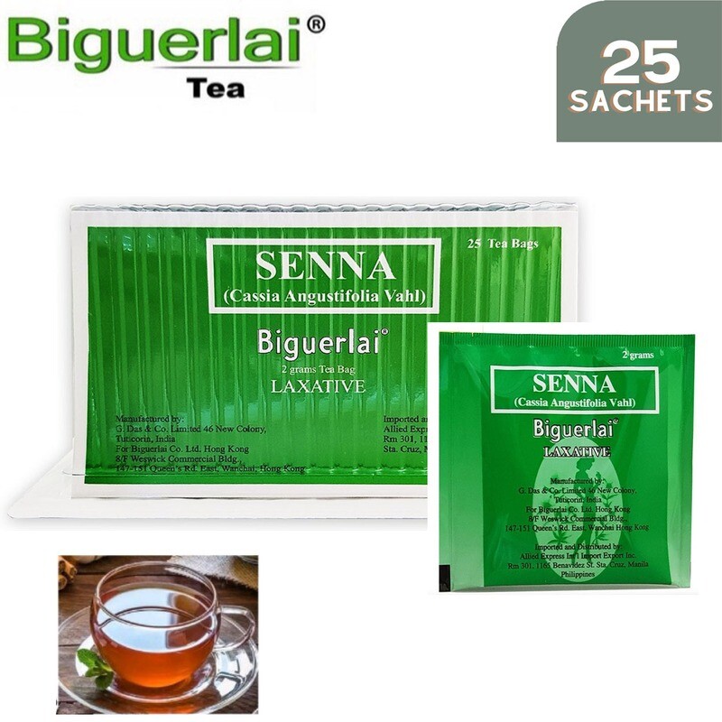 Biguerlai tea Senna leave laxative 25 Tea Bags