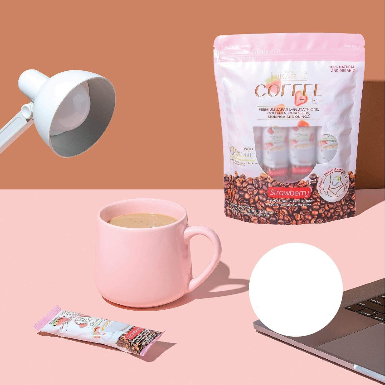 Hikari Coffee Strawberry, 21g x 10 Sachets