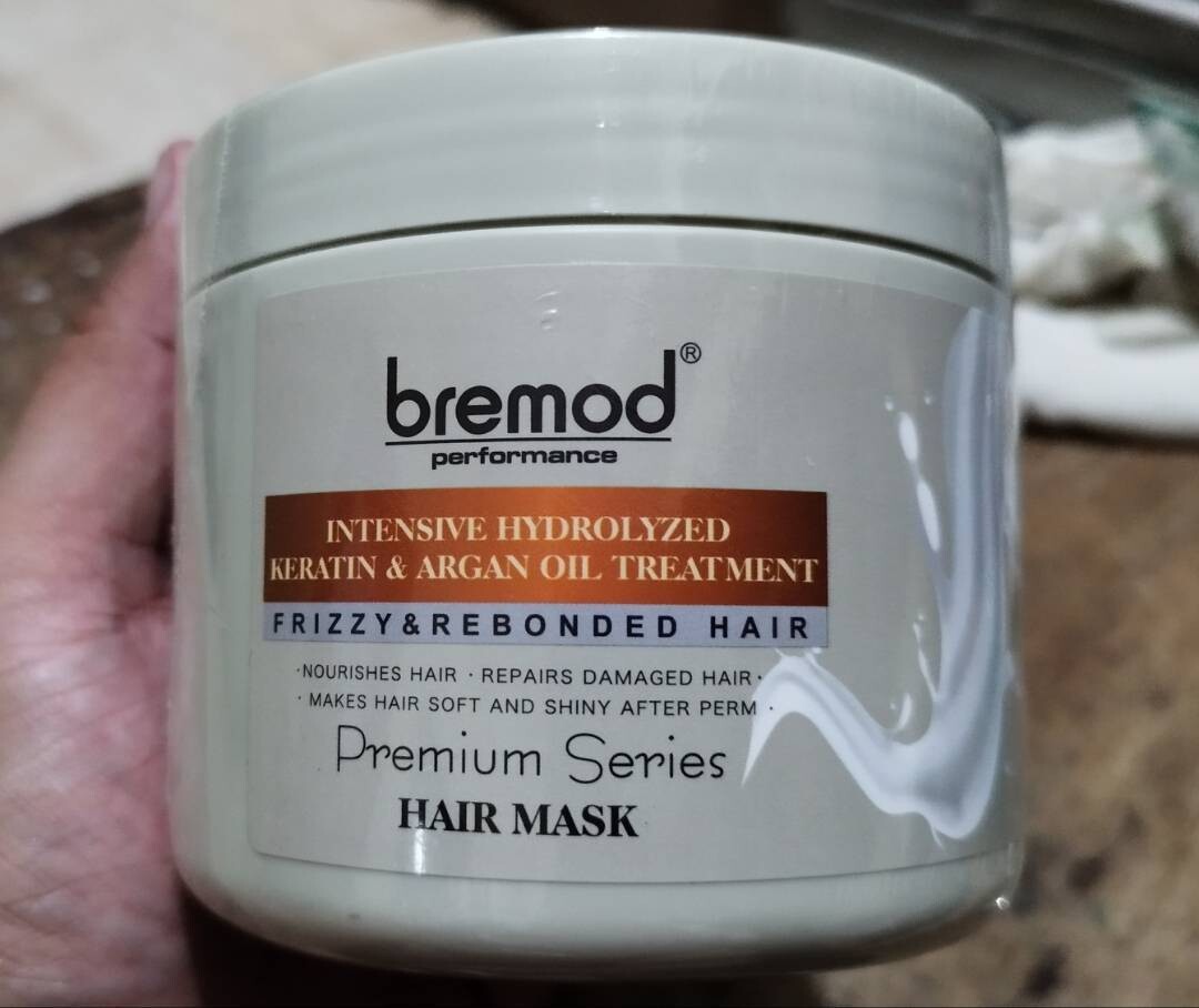 BREMOD Intensive Hydrolyzed Keratin And Argan Oil Treatment Hair Mask BROWN - 500ml