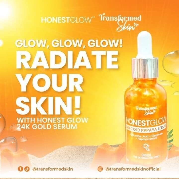 Transformed Skin Honest Glow 24K Gold Papaya Serum 30ml