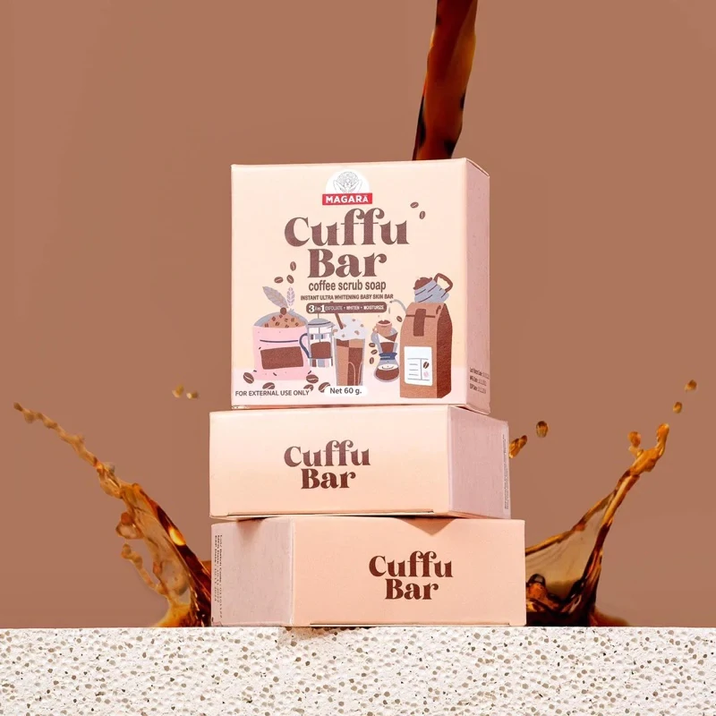 BUY 3 Cuffu Bar Coffee Scrub Soap by Magara 60g