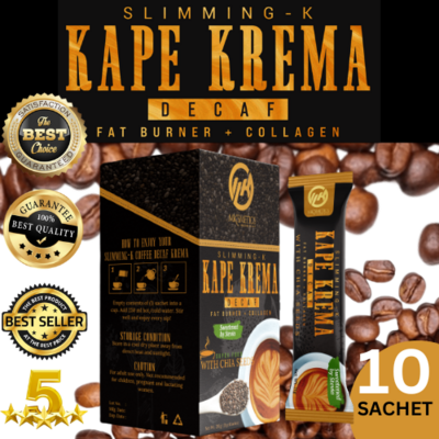 MK Slimming Kape Krema Decaf by Madam Kilay 21 G X 10 Sachets