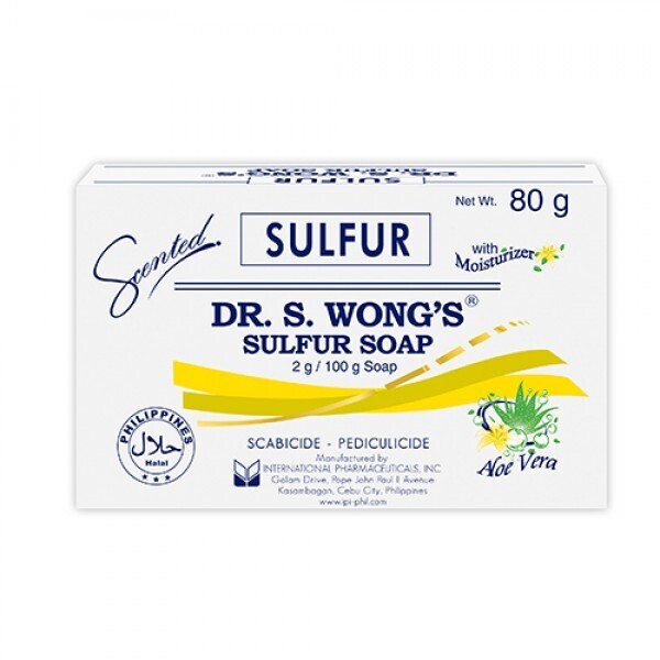 Dr. S. Wong&#39;s Sulfur Soap 80g with Moisturizer &amp; Aloe Vera