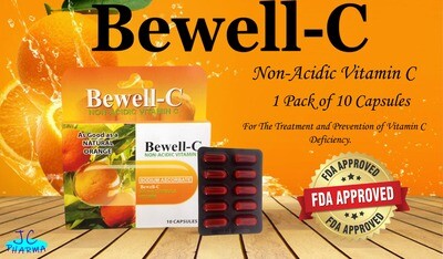Bewell-C Non-Acidic Vitamin C 500mg - 10 Capsules Bewell-C Non-Acidic Vitamin C 500mg - 10 Capsules
