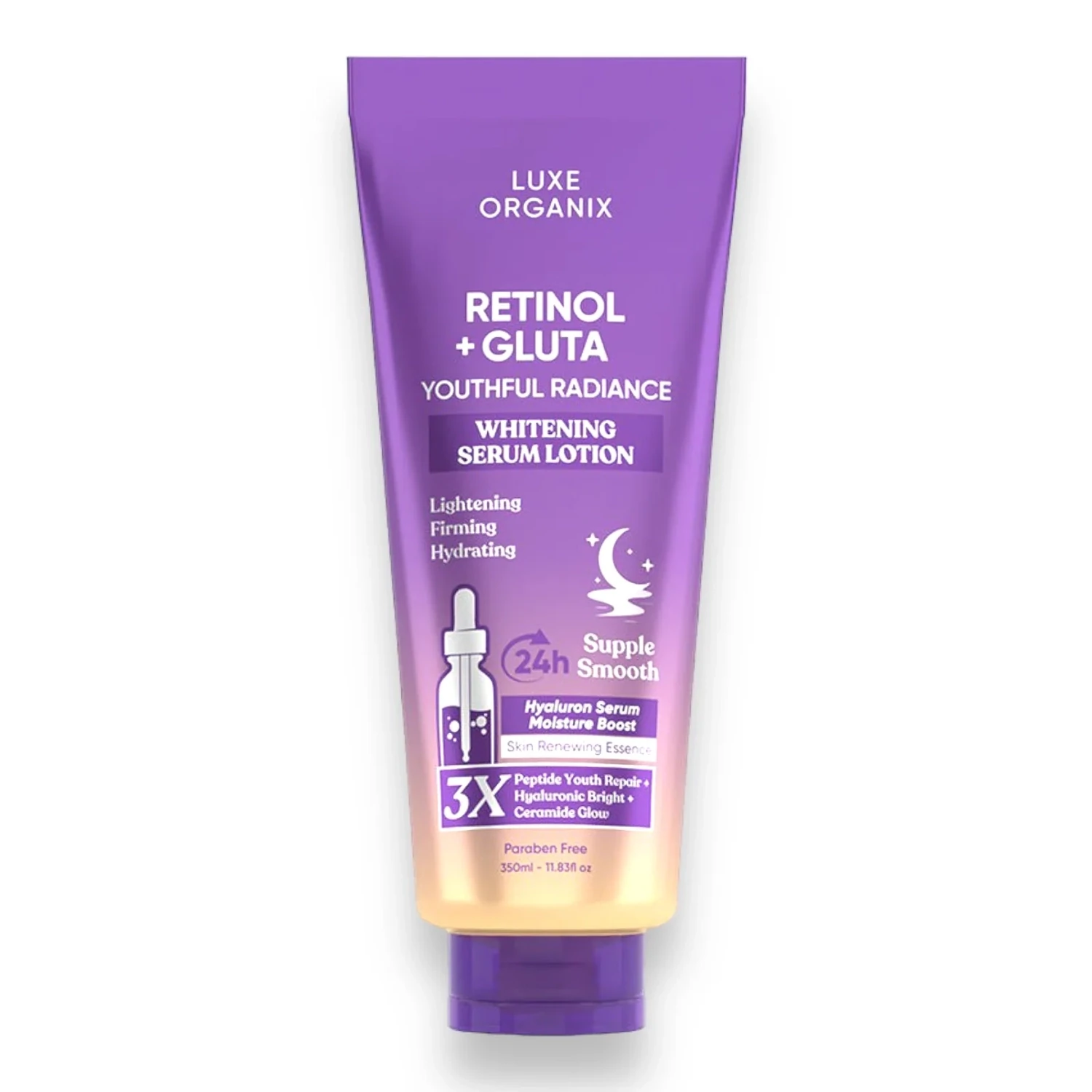 Luxe Organix - Retinol + Gluta Whitening Serum Lotion 350ML ( Purple )