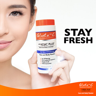 Gluta-C with Kojic Plus Lightening Face & Body Powder 40g Gluta-C with Kojic Plus Lightening Face & Body Powder 40g