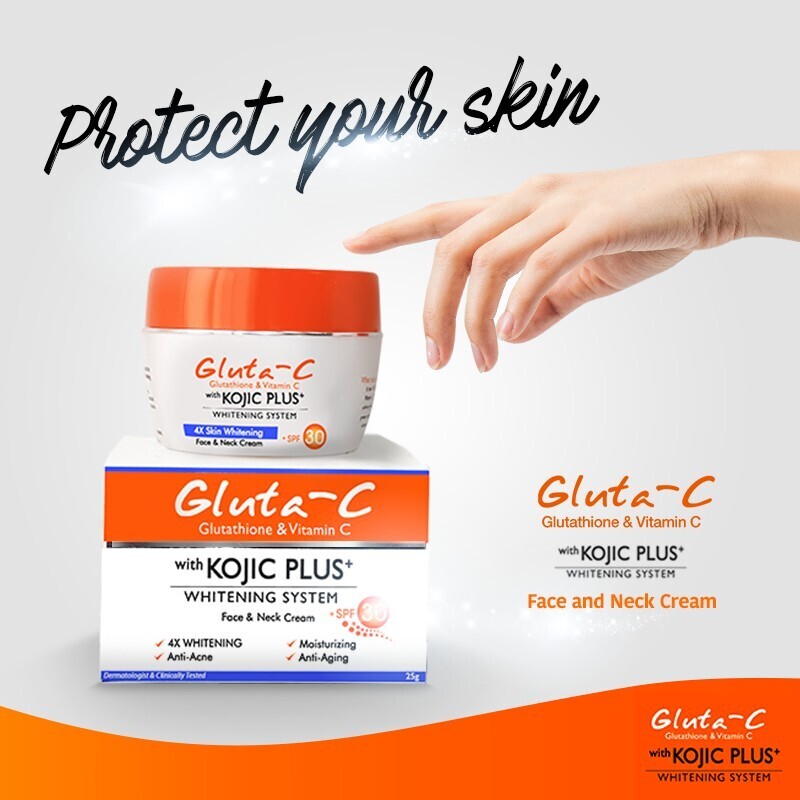 Gluta-C Face and Neck Cream with Kojic Plus+ with Environmental Protection