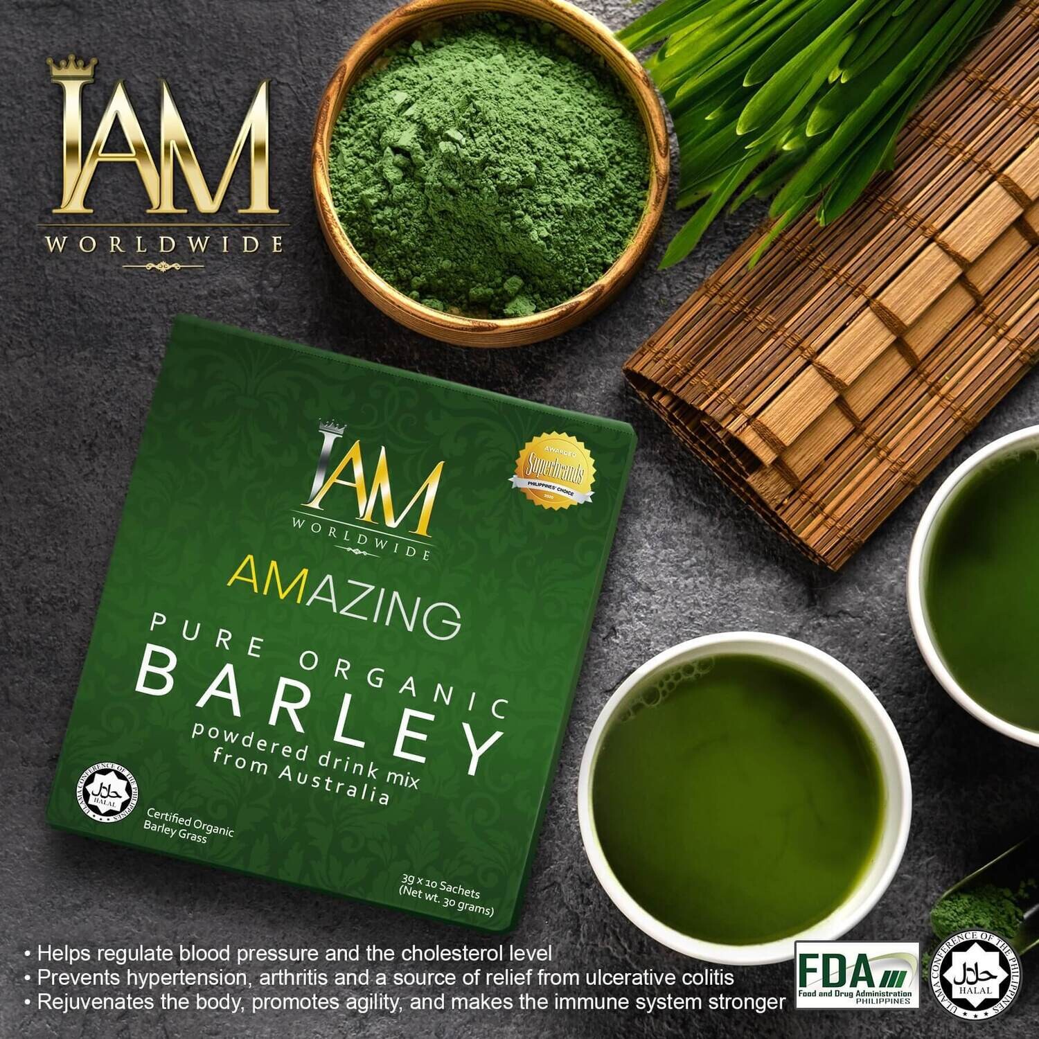 Amazing Pure Organic Barley Powdered Drink