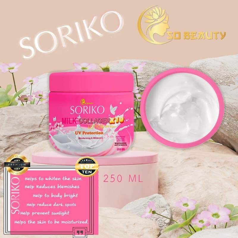 Soriko Milk Collagen UV Protection Moisturizing &amp; Whitening - 250ml