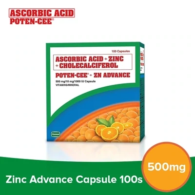 Potencee 500mg/10mg Capsule / Vitamins Minerals 100 Capsule