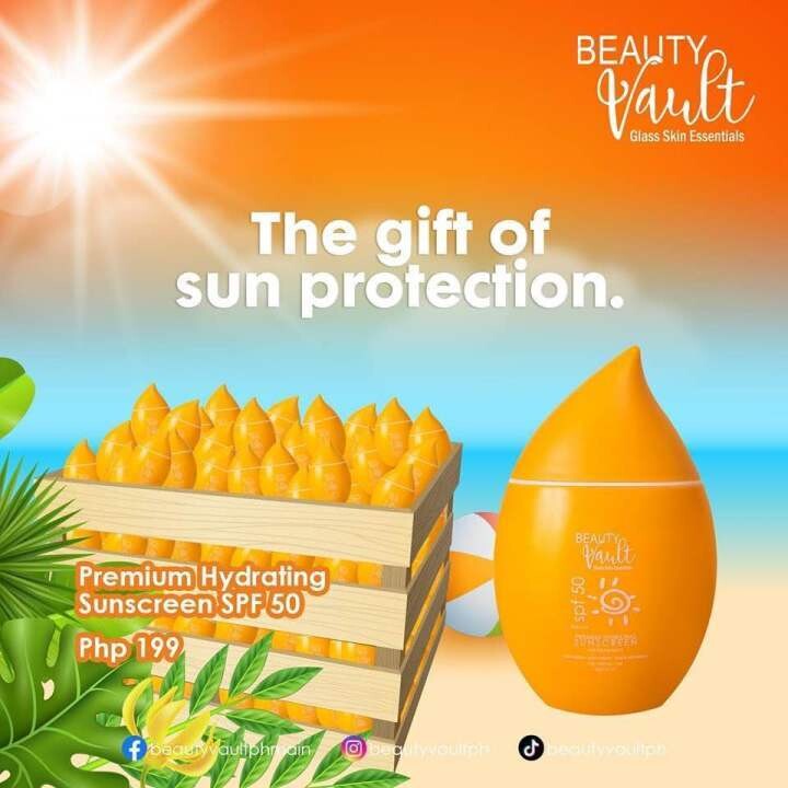 Beauty Vault Premium Hydrating Sunscreen SPF 50 PA+++, 50g