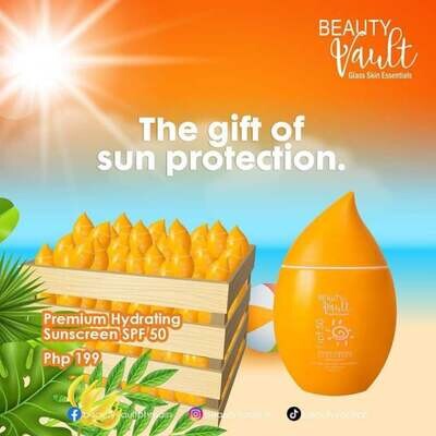 Beauty Vault Premium Hydrating Sunscreen SPF 50 PA+++, 50g