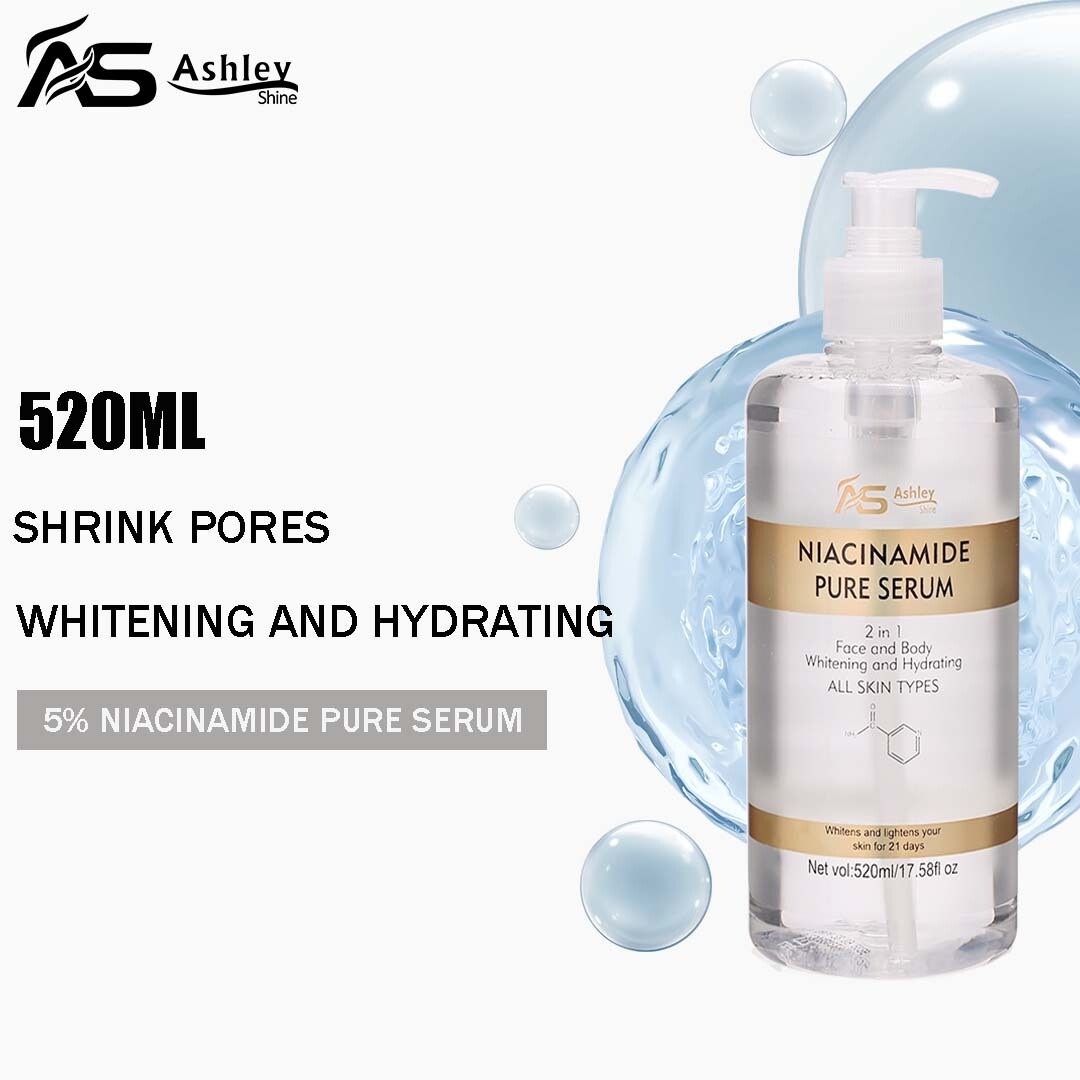 Ashley Shine 520ml Pure Serum NIACINAMIDE Face and Body Moisturizes Whitening Skincare