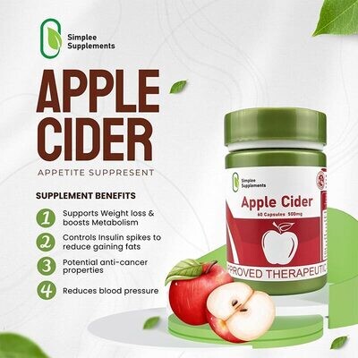 Simplee Supplements Apple Cider 60 Caps