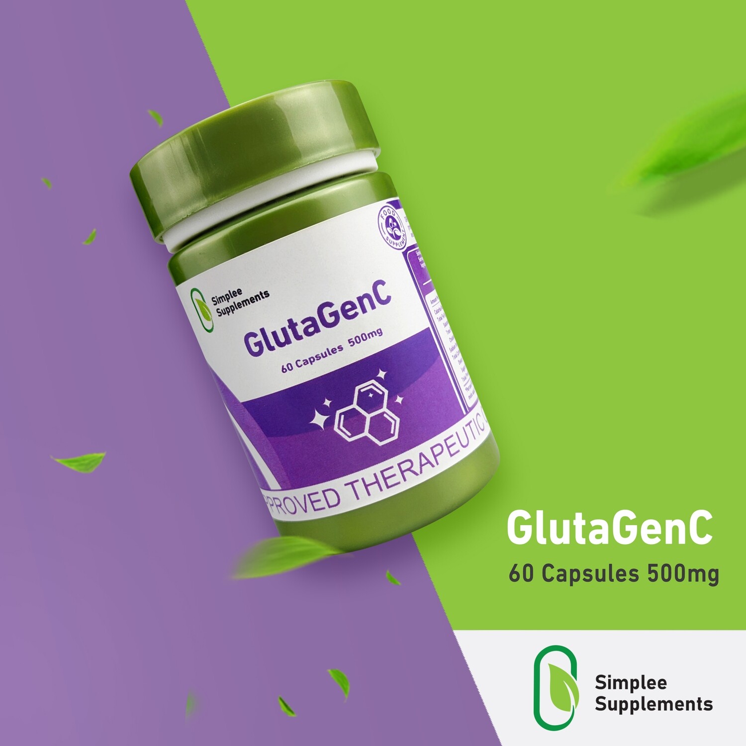 Simplee Supplements GlutaGenC Whitening Capsule Supplement