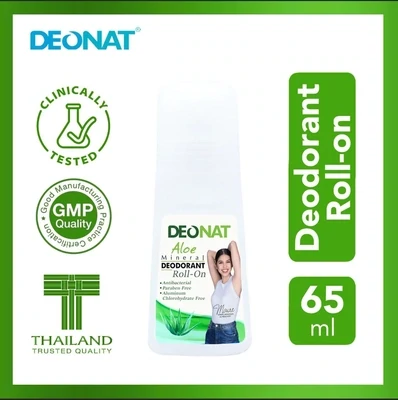 Deonat Aloevera Mineral Deodorant Roll-On 65ml Green