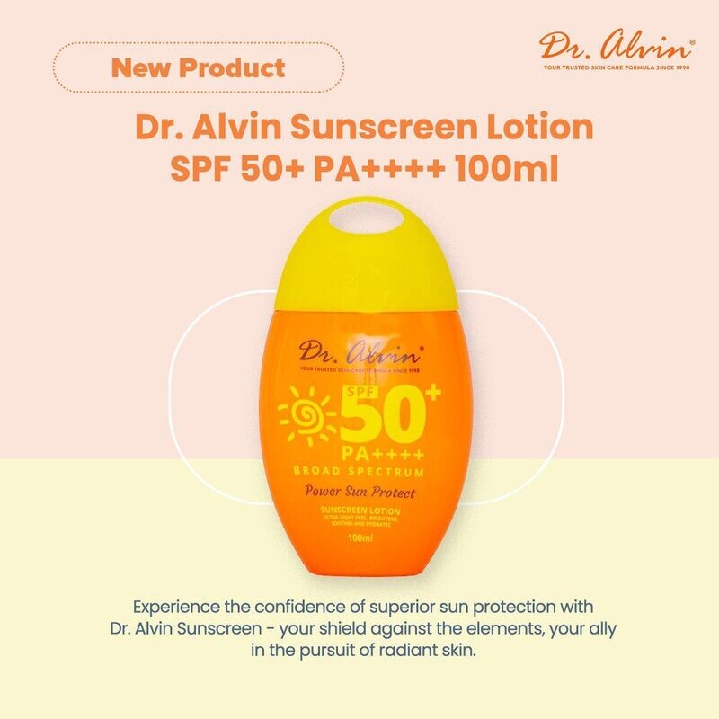 Dr. Alvin Sunscreen Lotion SPF 50+ PA++++ 100ml