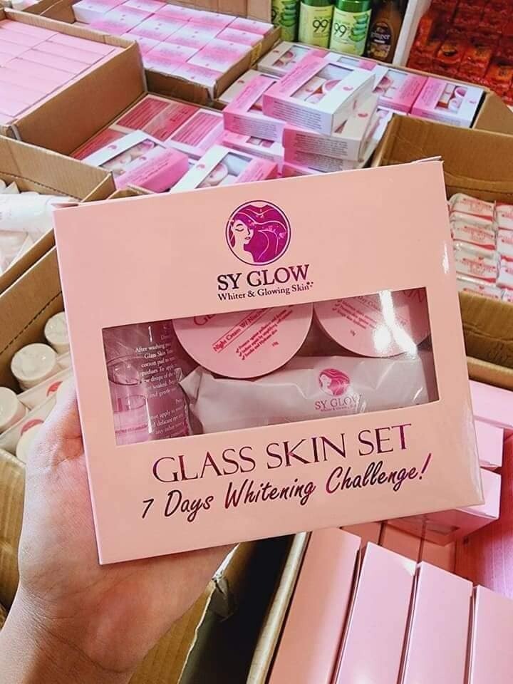 SY Glow Glass Skin Set 7 Days Whitening Challenge - PINK