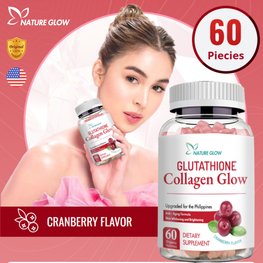Nature Glow Glutathione Collagen Glow Strawberry Flavor 60 Gummies