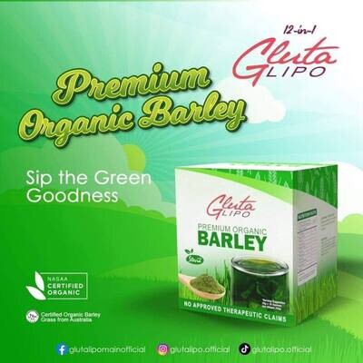 Gluta Lipo Premium Organic Barley 10 sachets x 18g