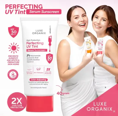 Luxe Organix High Protection Perfecting UV Tint Serum Sunscreen SPF 50 PA +++ 40g