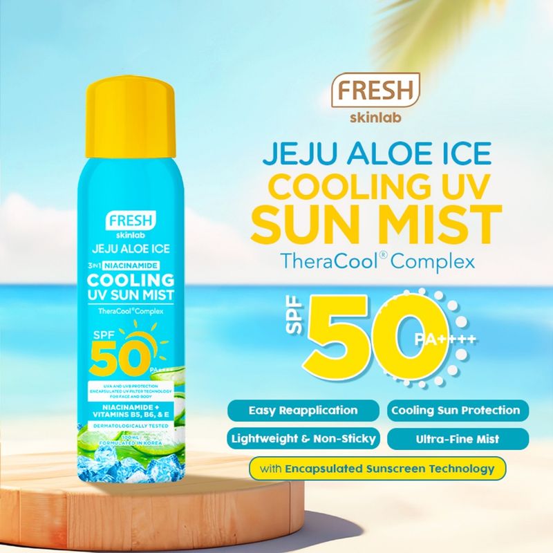 Fresh Skinlab Jeju Aloe 3in1 Niacinamide UV Sun mist SPF50 100ml