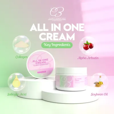Clarity Essentials All in One Cream | Whitening Cream for Dark Elbows, Knees, Underarm, Nape 25g